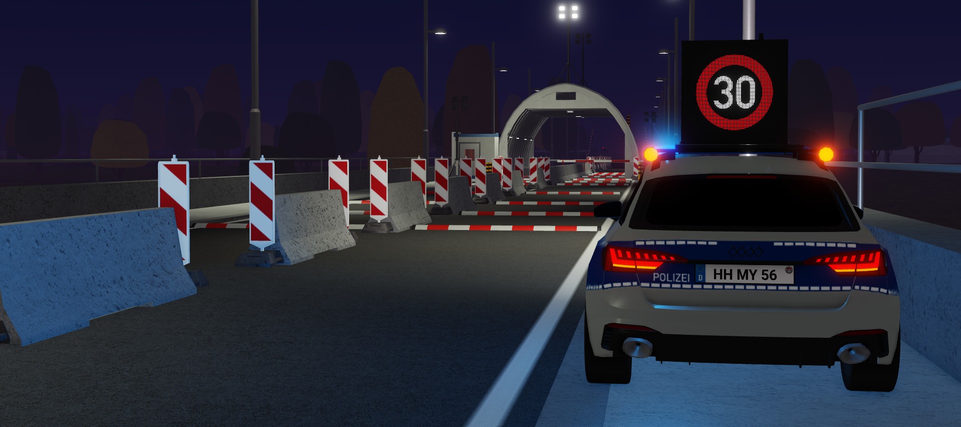 Simple Middle Bridge Border