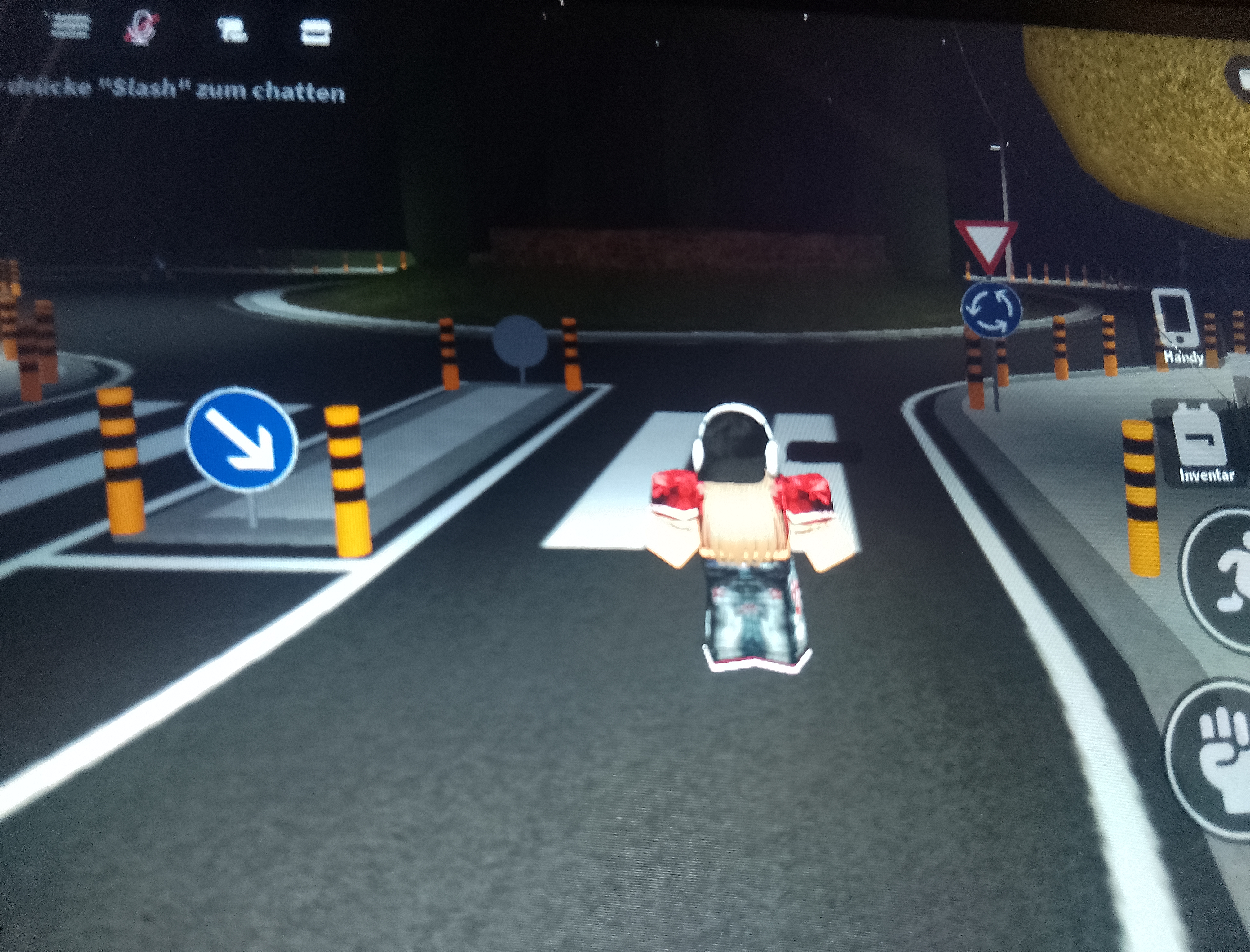 Langsam fahren bei kurzen